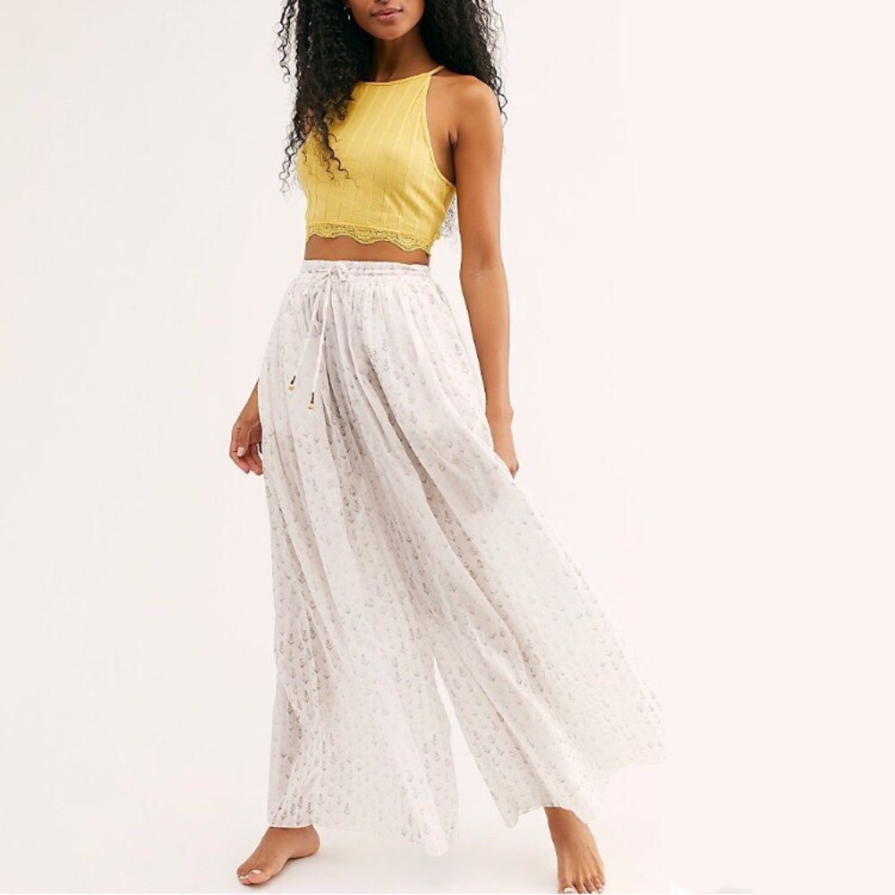 Free People Dream Time Sleep Pant Ivory Small